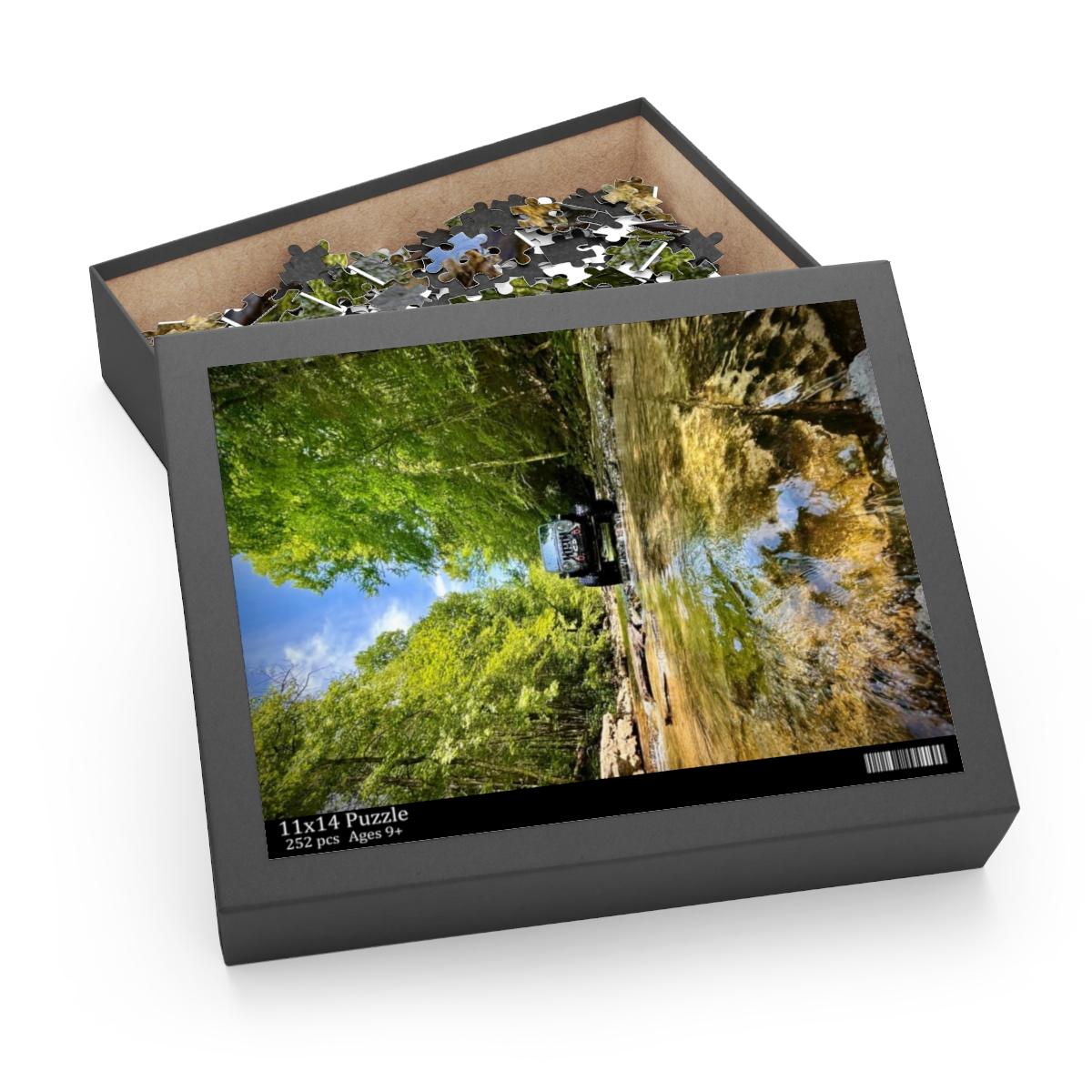 Jeep in Creek Puzzle (120, 252, 500-Piece) - Image 3