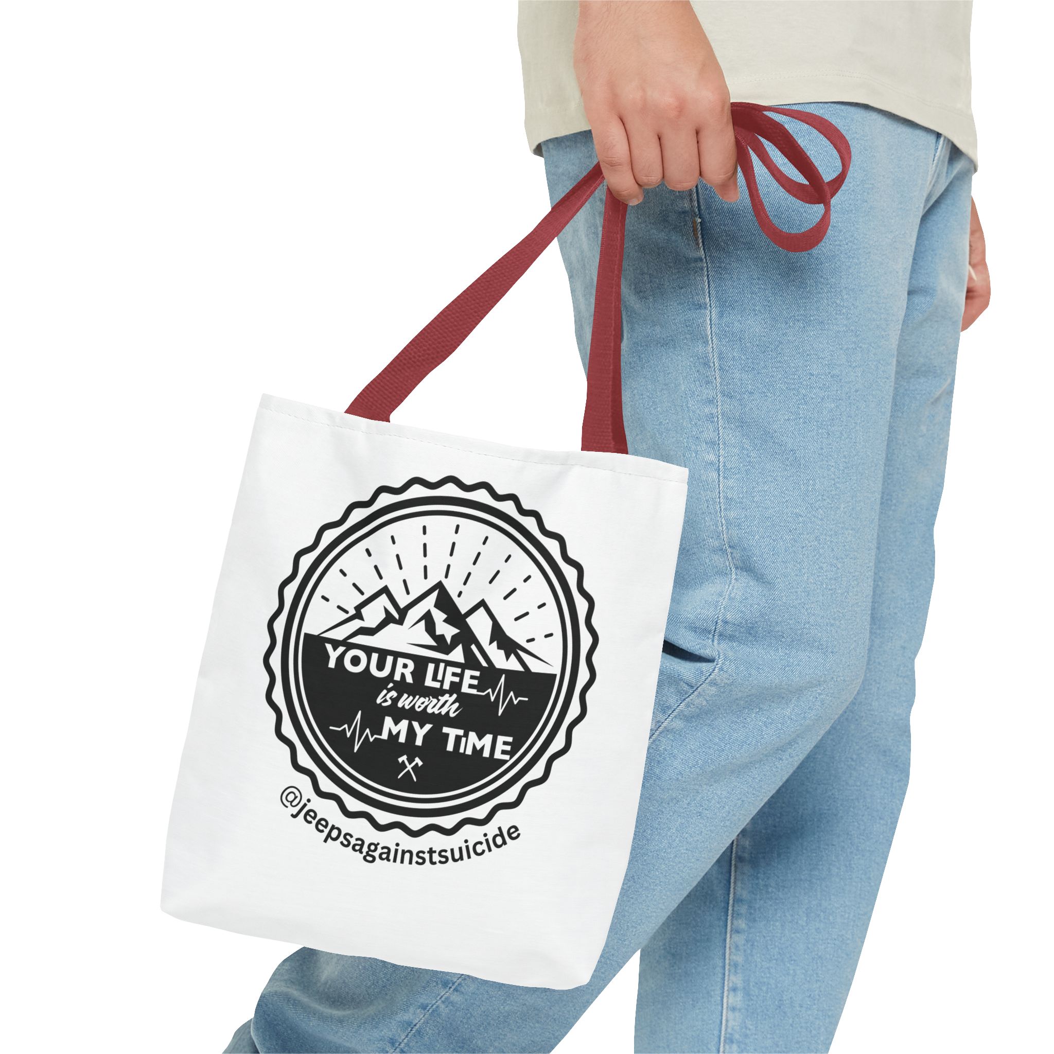 Jeeps Against Suicide Tote Bag - Image 7