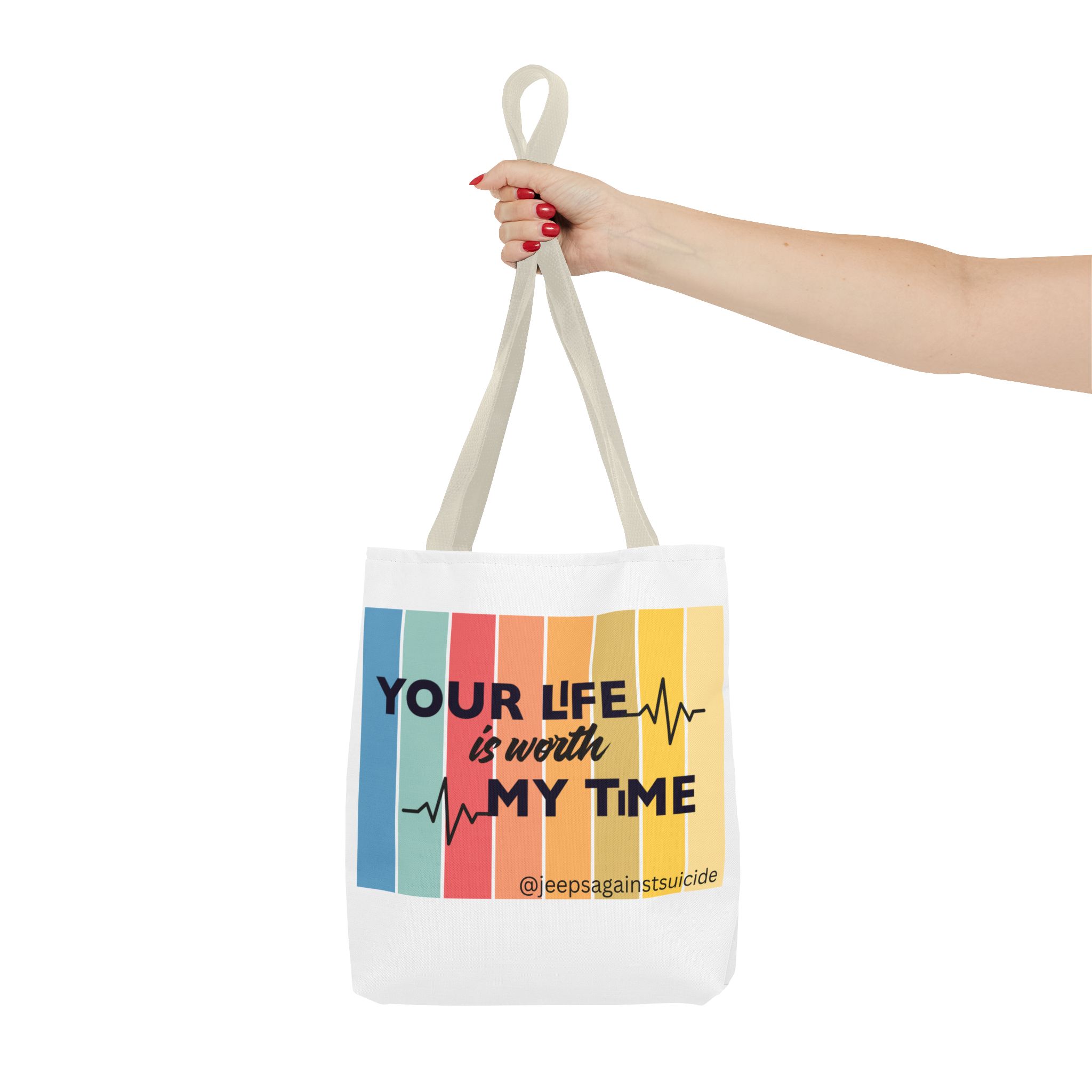 Jeeps Against Suicide Tote Bag - Image 18