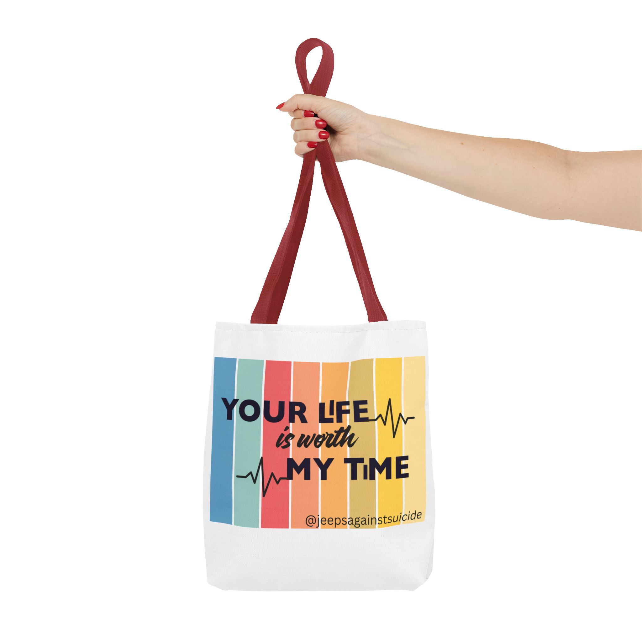 Jeeps Against Suicide Tote Bag - Image 8