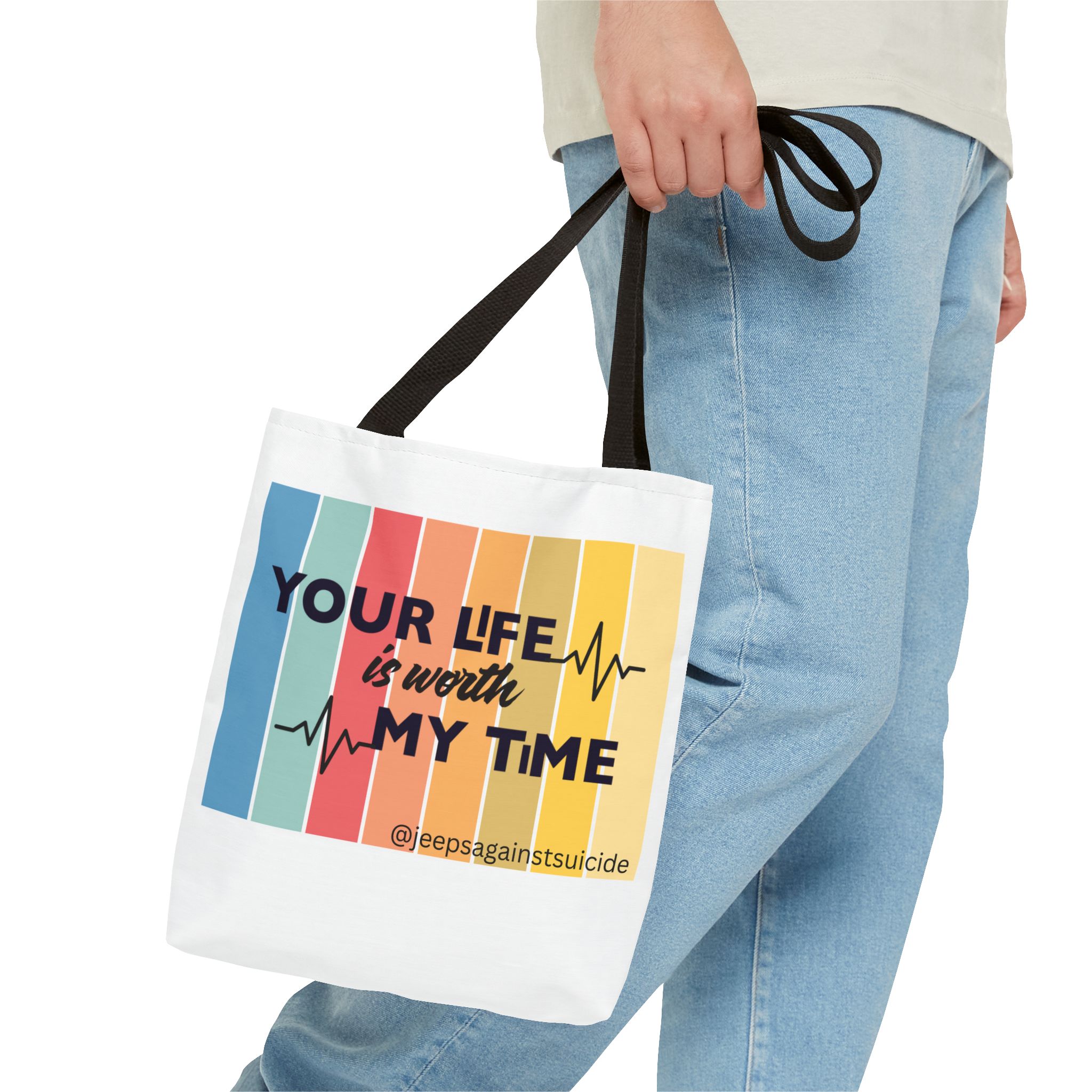 Jeeps Against Suicide Tote Bag - Image 3