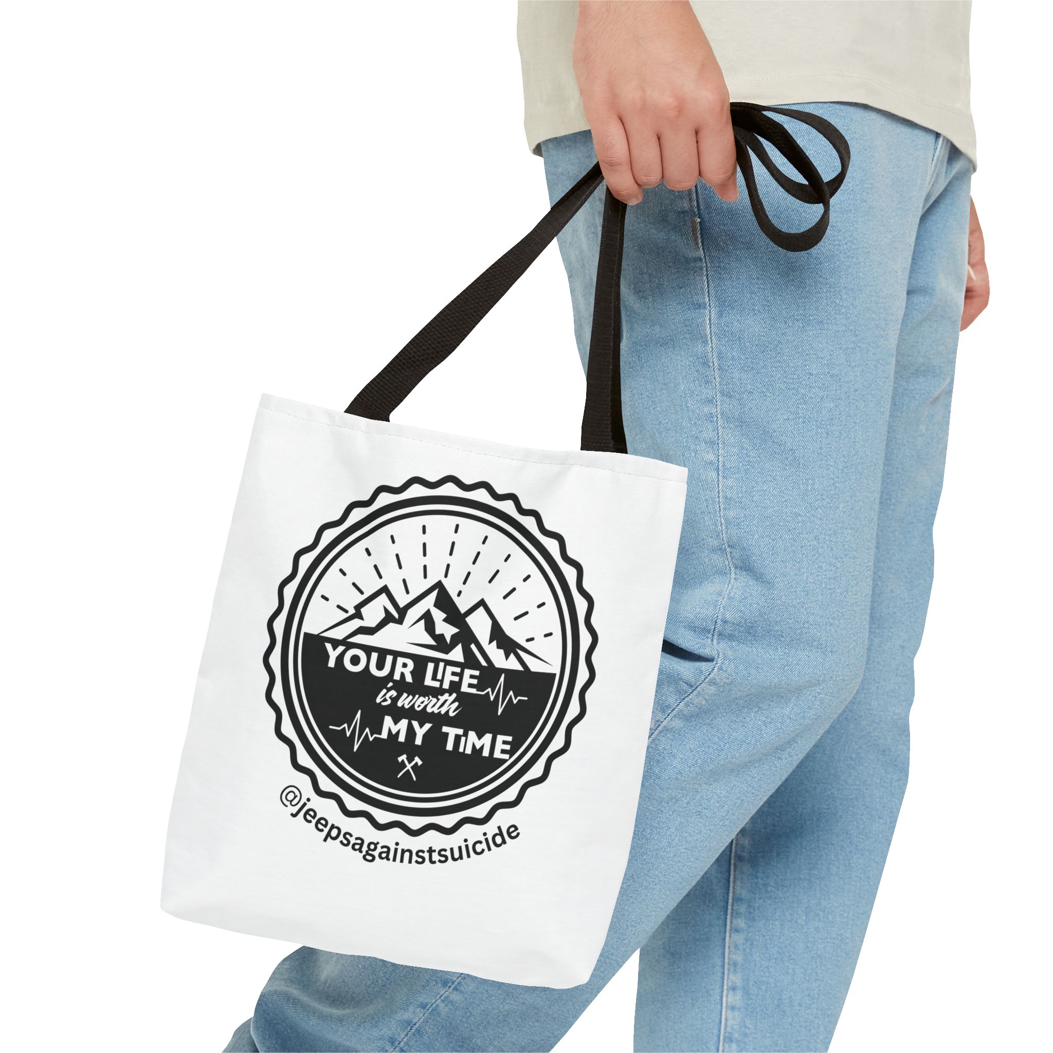 Jeeps Against Suicide Tote Bag - Image 3