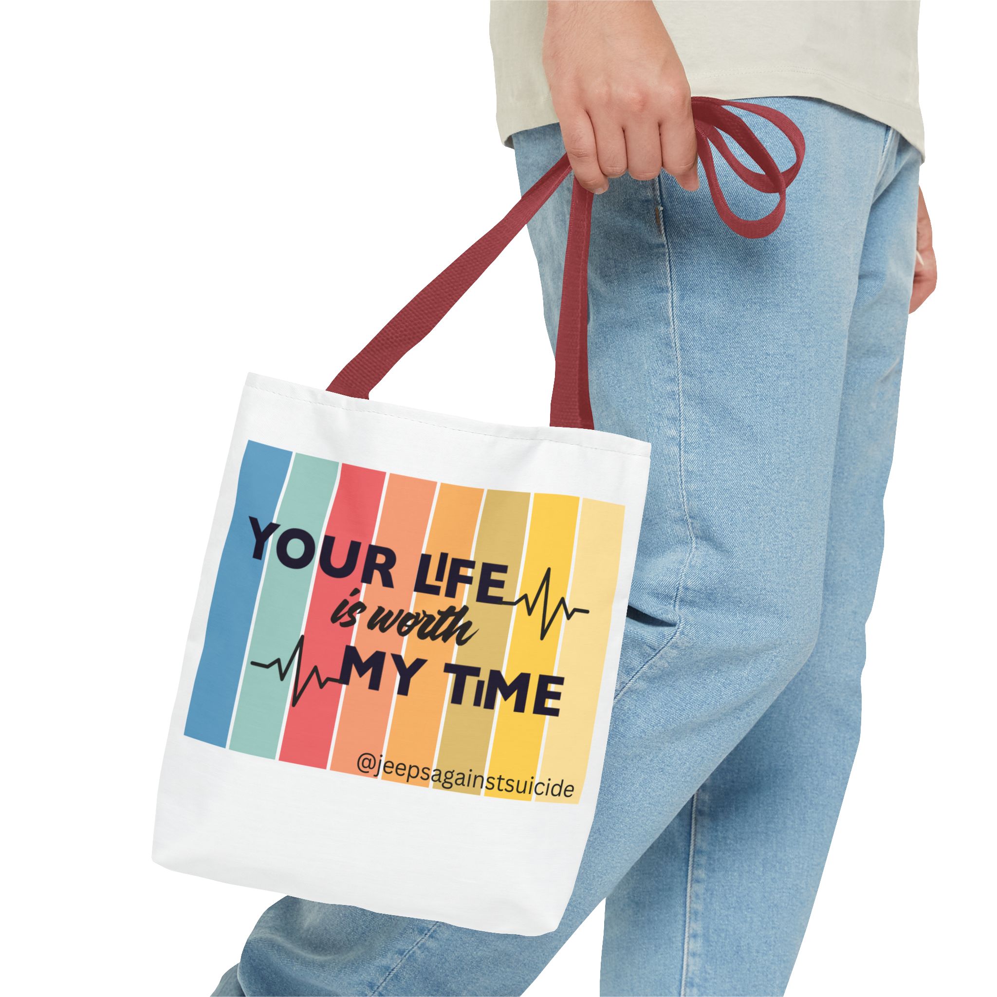 Jeeps Against Suicide Tote Bag - Image 7