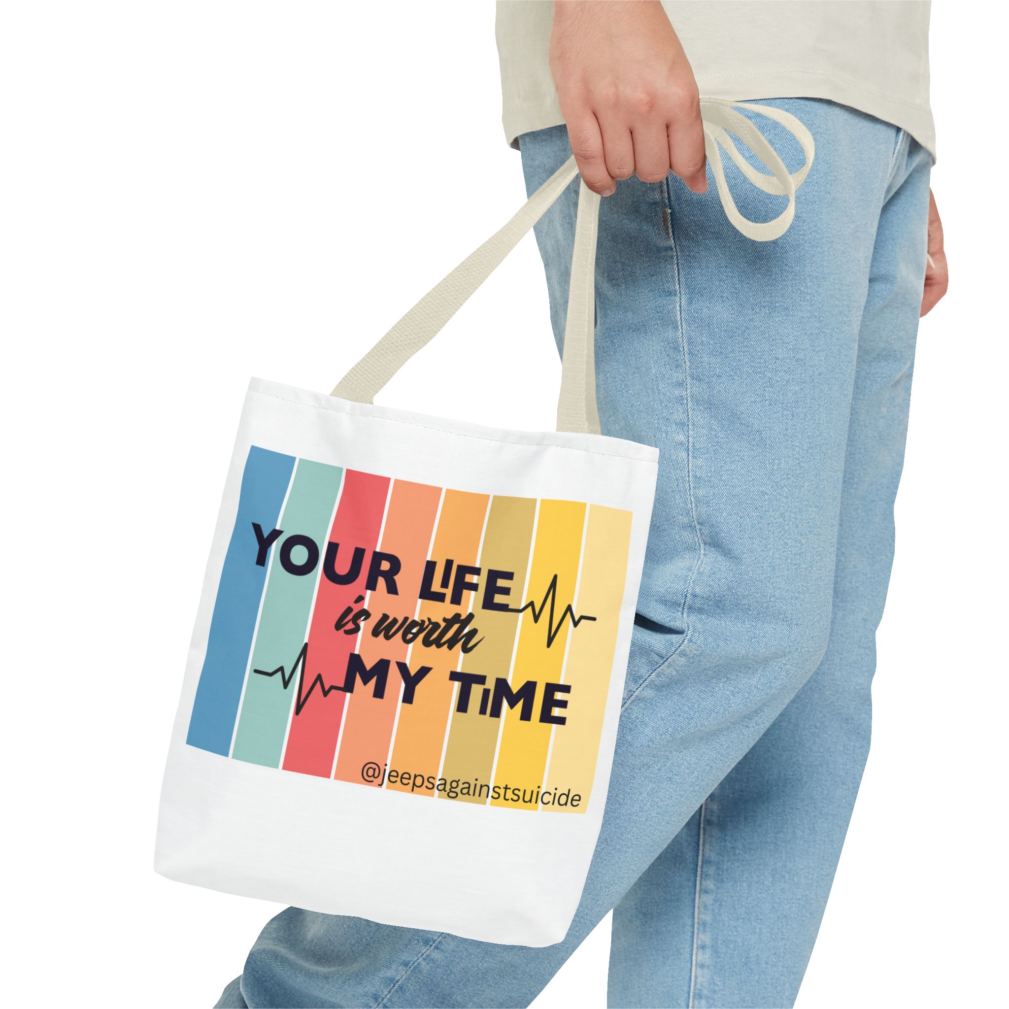 Jeeps Against Suicide Tote Bag - Image 17