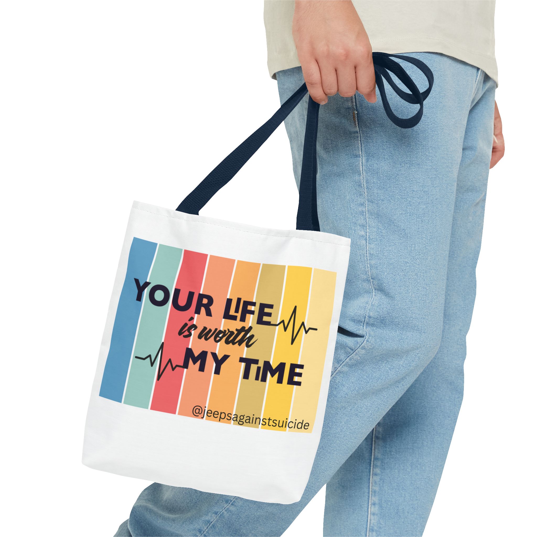 Jeeps Against Suicide Tote Bag - Image 21