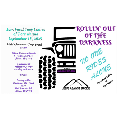 Feral Jeep Ladies of Fort Wayne: Rollin’ Out of the Darkness